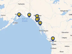 Mapa plavby