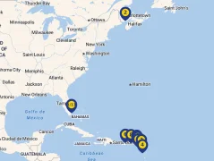 Mapa plavby